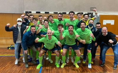 Alegria a la plantilla escolàpia després de la victòria | Sergi Park